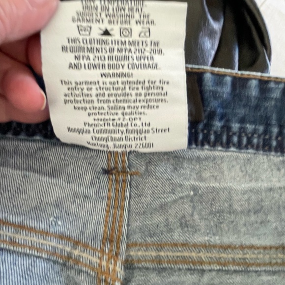 Wolverine Men's Cat 2 APTU 13 Flame Resistant Jeans 38X30 Blue Wash - Picture 7 of 9